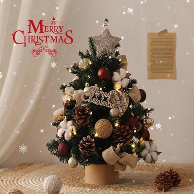 圣诞树家用装品用小ZHSD=WHS型饰摆件小套餐圣诞树家仿真迷你灯带