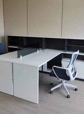 财务办桌椅CWZ01组合断L型办公室公卡座员工桌位多人电隔脑桌简约