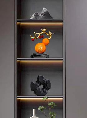 PJQ新中式摆件客厅关博架摆设客厅酒摆柜办公室软装饰书房茶室古