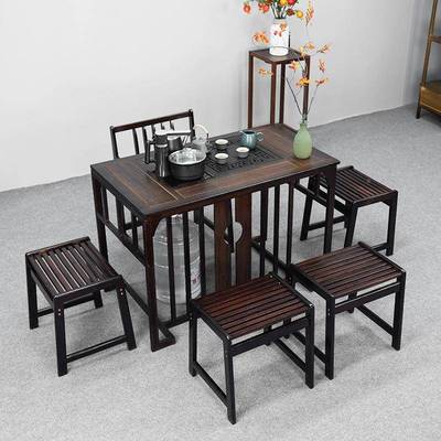 新中现式茶桌椅组合台几家用客厅小阳桌茶子简约代茶台烧水壶GTM