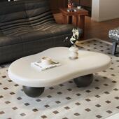 新搭色云朵茶古几IQK法式 复客厅用简约家奶油风云朵小茶几款 卧室