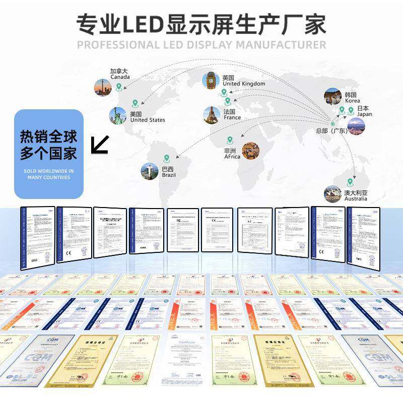 户外led广告显示屏P3P4P5QPCP60P8sP1高全彩大屏幕显示屏清Ledcre