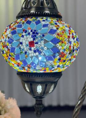 摩洛台灯复古浪漫卧室客厅餐厅酒店民宿69181酒玻吧耳其手工土璃