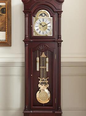 机械大大摆钟欧座钟立式式钟表北美中VOA落地钟实木式客厅气古典