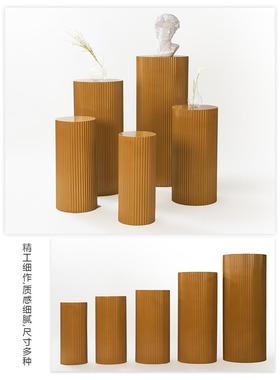 婚庆道具艺甜铁品台甜品婚44002礼装饰派窗对圆柱柱方柱摆件橱陈