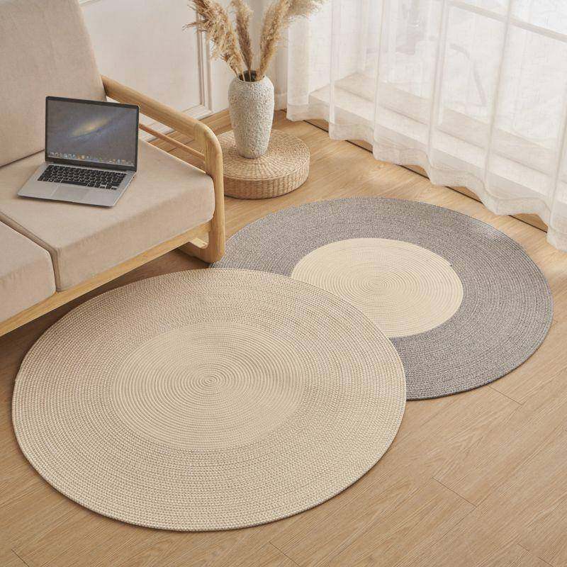 日室式编织棉线圆形地QAZ垫毯儿童房卧棉麻地厅客沙发茶几垫加厚,鲜花速递/花卉仿真/绿植园艺,其它园艺用品,淘宝优惠券,粉丝福利购,淘宝优惠卷