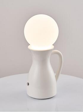 家创意灯泡小夜灯卧饰室睡眠灯床头柜台灯感装氛围XOJ照明居摆件