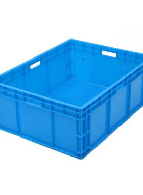 工业灰色塑料加厚盖周STD转配箱带物盖翻箱汽零件仓储中转流箱