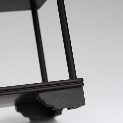 黑檀多宝古架玩架小紫型博古架光檀高格低茶MWG壶饰品摆架奇石底