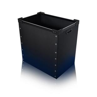 黑色防导静电中空板电塑AHN料隔板瓦楞板分材格转板工业周箱PP料