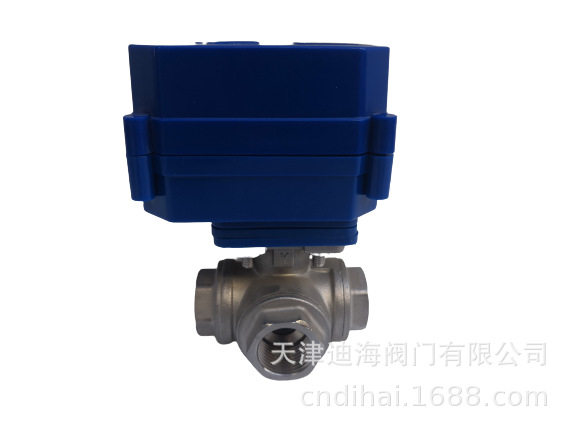 迪海DH08不锈钢电动三通球阀