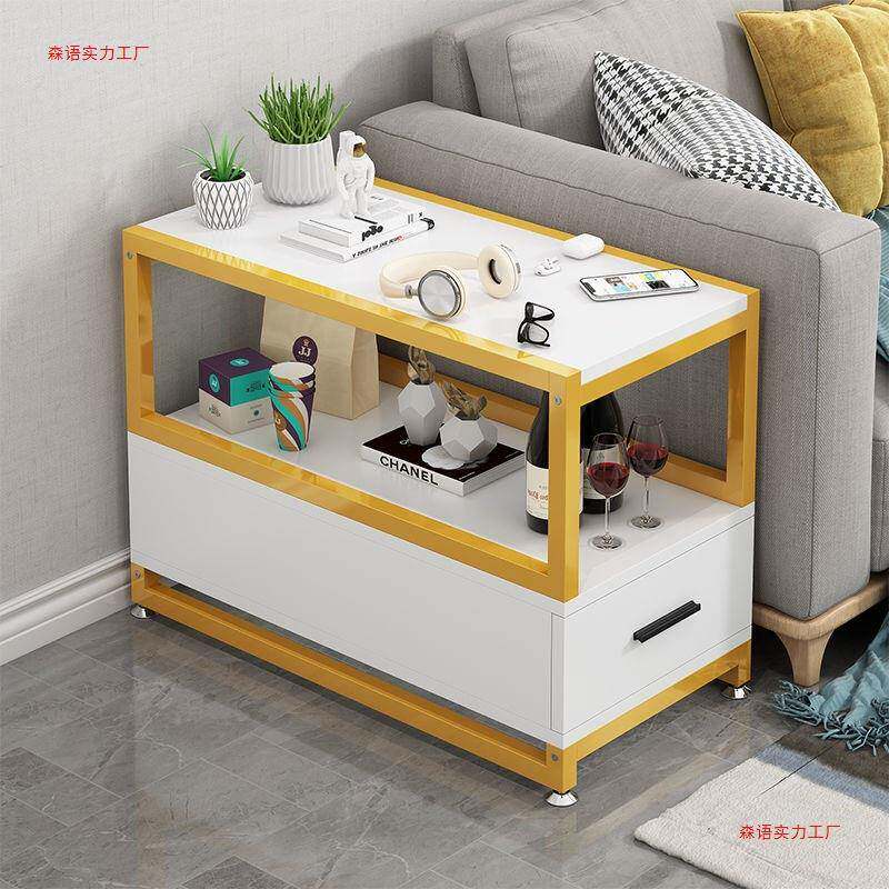 沙发约动边柜侧边几储无品牌/物柜桌简客厅高柜小茶几窄长可边移