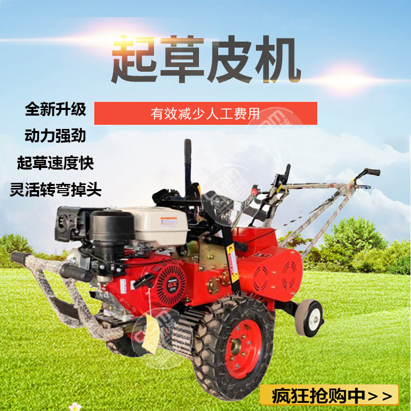 手推式汽油小型自动草坪机