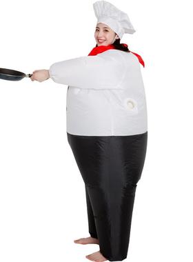 饭店宣传活动搞笑充卡通人偶道服搞笑60112玩偶气氛具气模厨师气