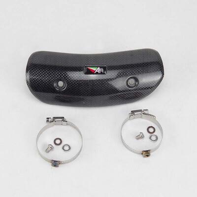 摩托配盖件排器管防烫板天蝎排气中段气隔热防烫消声34115护罩真