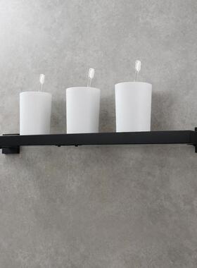 浴340不锈钢黑色玻璃置物架室洗漱用置品SBH77B物架平台架