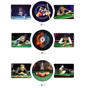 红台球厅网置墙17355台面装饰画桌球室布用品创意文墙面壁广告化