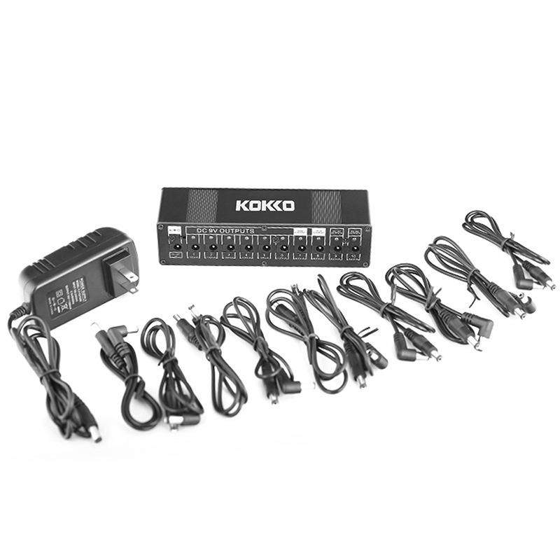 KOKKO十路单块效果器专用电源9v12v18vDC通用多综合一拖10适配器图片