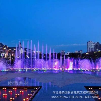 音乐喷泉喷头全套设备人工湖程控喷泉二维摇摆景区大型灯光秀
