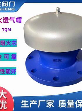 V法兰阻火透气防雨帽TQM防爆阻火通气帽通气罩FZT