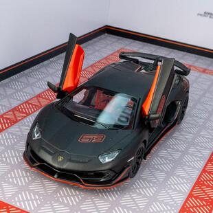 彩珀88472仿真兰博超跑儿童玩具车埃文塔哆SVJ63合金汽车模型摆件