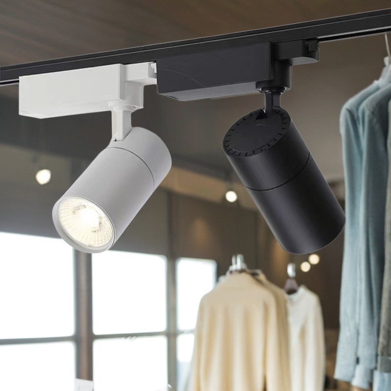服装店专用LED射灯高显色大功率轨道灯婚纱水果店铺聚光COB导轨灯