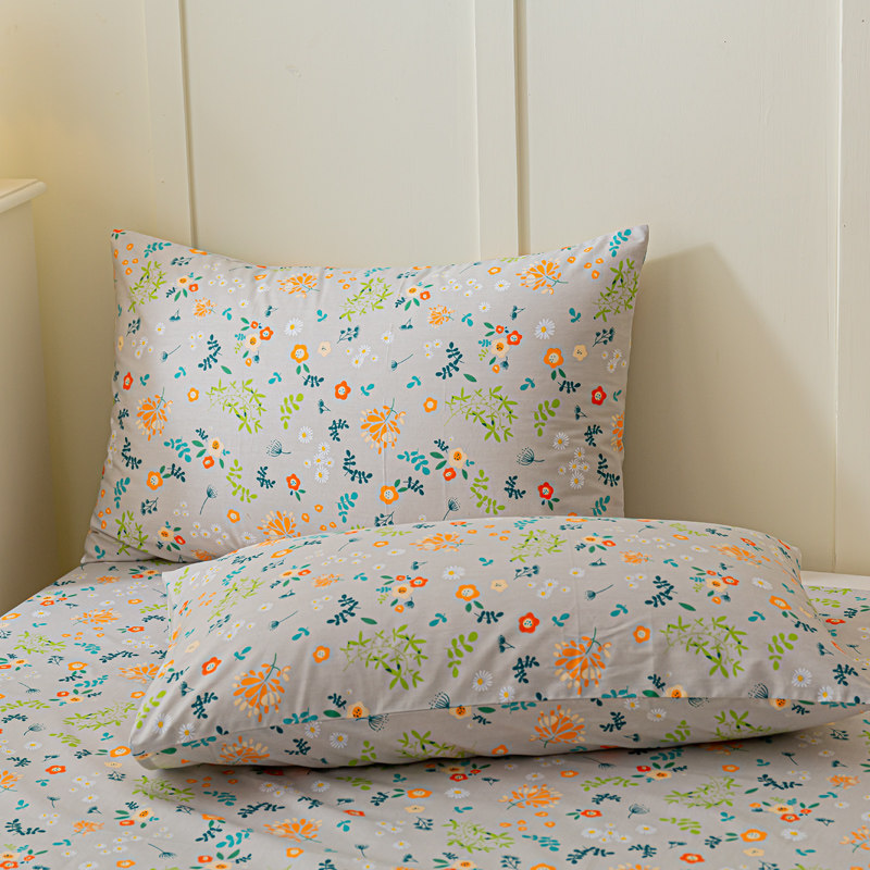 加厚加密纯棉斜纹软枕套一对装全棉48x74单人成人床上枕头套包邮