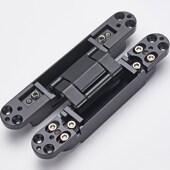 隐形暗门铰链暗藏三维可调铰链十字铰链木门隐藏门合页180度