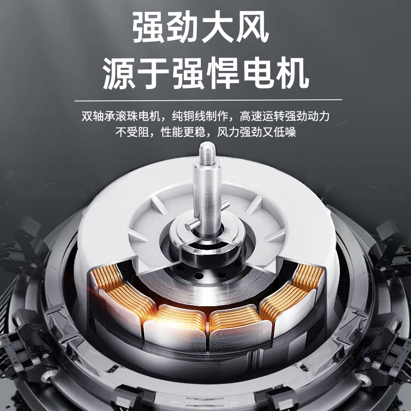 黑色56寸吊扇王电扇电风扇吊王家用老式农村工厂商用静音餐厅学校