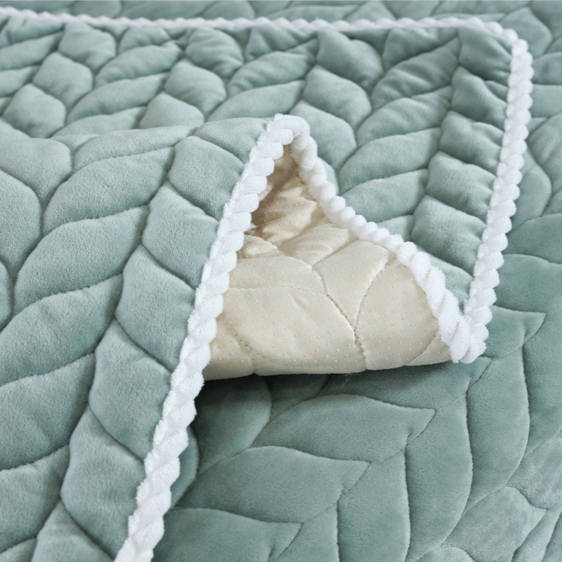 加厚沙发垫冬季毛绒防滑飘窗坐垫布艺通用欧式客厅全包沙发套罩巾