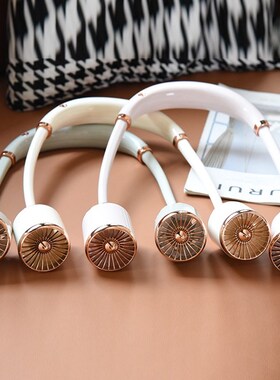 挂脖子风扇USB便携式小型电风扇懒人学生可充电夏季小风扇大风力