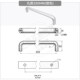孔距320 提手工业门把手黑色银色加长款 400MM 2A铝合金拉手 LS516