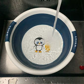 加厚卡通脸盆折叠塑料盆家用洗脸洗菜盆子学生宿舍洗衣盆旅游便携