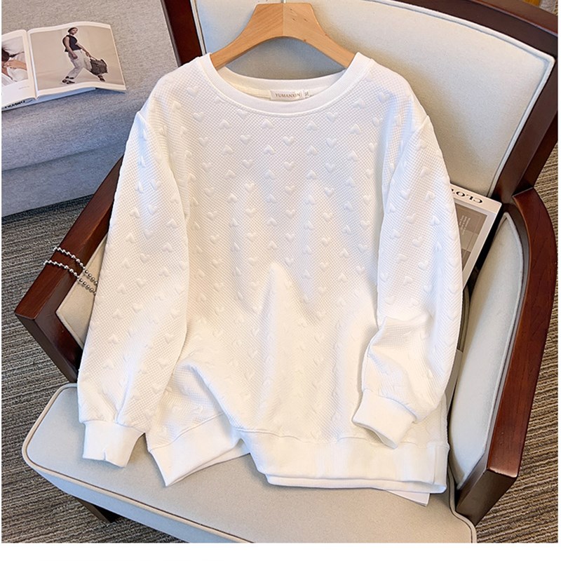 350斤240超大码女春秋装长袖上衣200胖MM加肥洋气宽松套头卫衣300