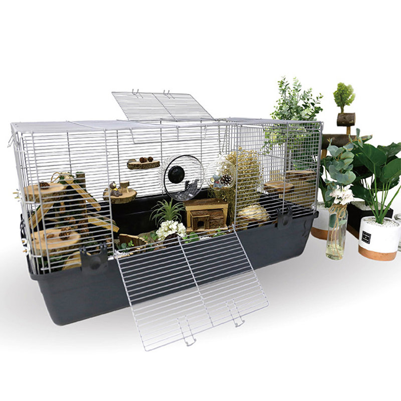 达洋仓鼠DIY笼子超高底盘土拨鼠花枝鼠刺猬基础笼大别墅双层R3H-1