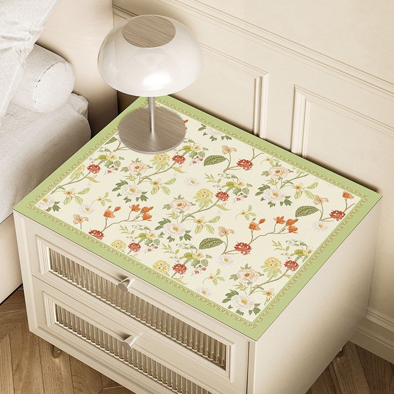 美式床头柜垫子轻奢高级感防尘盖布防水防油免洗桌垫防烫皮革桌布,居家布艺,床头柜盖布,淘宝优惠券,粉丝福利购,淘宝优惠卷