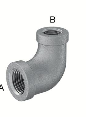 NPTFemale低压300不锈钢变径内丝90°弯头114P51