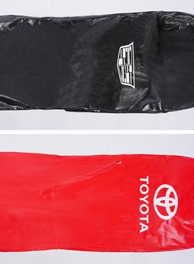 汽车座椅皮质四件套黑色红色4S店维修店隔水挡套脚垫车用通用适配