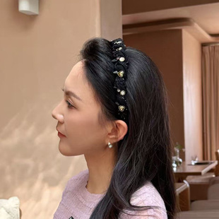 巴黎王妃2025新款发箍闪钻显脸小高颅顶高级感洋气时尚压发发箍女