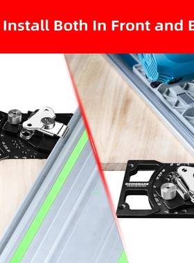 木工可调角度轨道锯方形0度导轨方形导轨与Festoa74958o兼l和Mki9