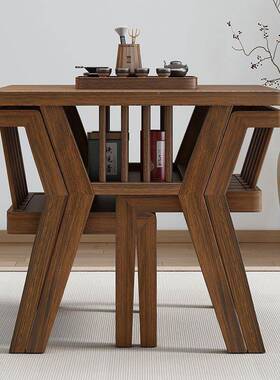 优金木实木阳台桌椅茶VGJ桌时小尚百搭风户型洽谈写字喝茶皆质适
