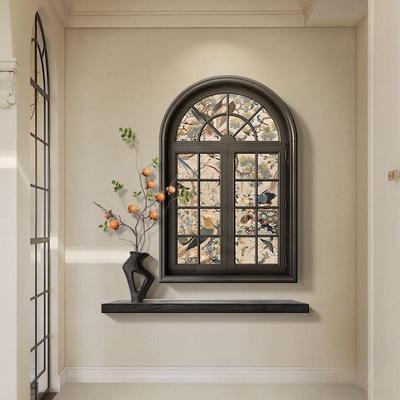 法植式中古风玄关画装饰百鸟图廊过道挂厂家直供画复古客厅入户走