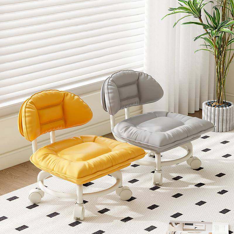 家用奶油风朵滑轮凳换鞋凳轮小椅护子腰学CDU步云万向轮靠背滑凳,标准件/零部件/工业耗材,车间地垫,淘宝优惠券,粉丝福利购,淘宝优惠卷