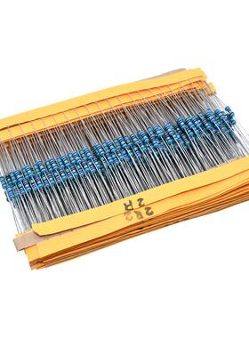 盒装2600件13色0种1金WVL/4W属电阻包环电阻器0.25W全系膜列阻值