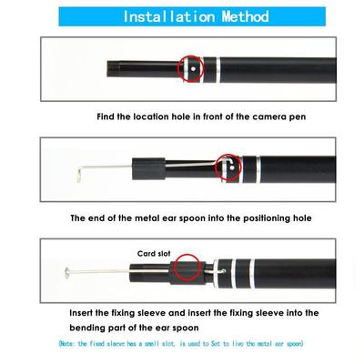 【新款现货镜耳耳EAR01-黑勺镜家用耳鼻喉耳高清内窥镜儿童可视耳