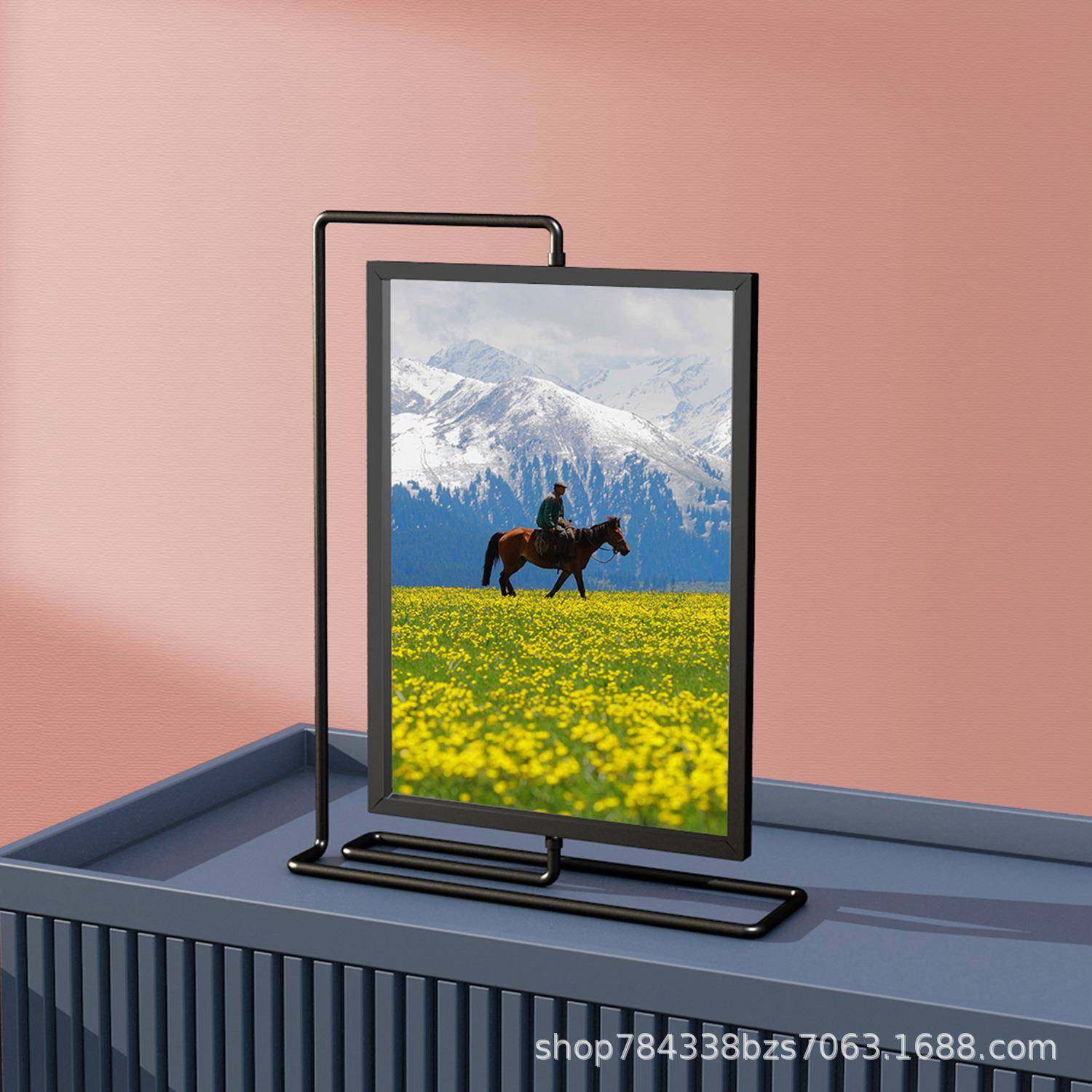 金AL735311属双面片展示照相框面桌简面约风两旋转创意相片摆台内,家居饰品,DIY亲子装饰画,淘宝优惠券,粉丝福利购,淘宝优惠卷