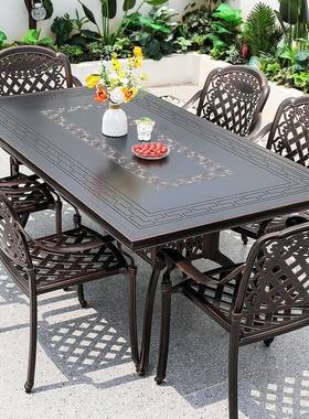 户外桌铸铝雕24626-1刻台餐桌椅外花桌园椅室别墅酒店休闲户外椅