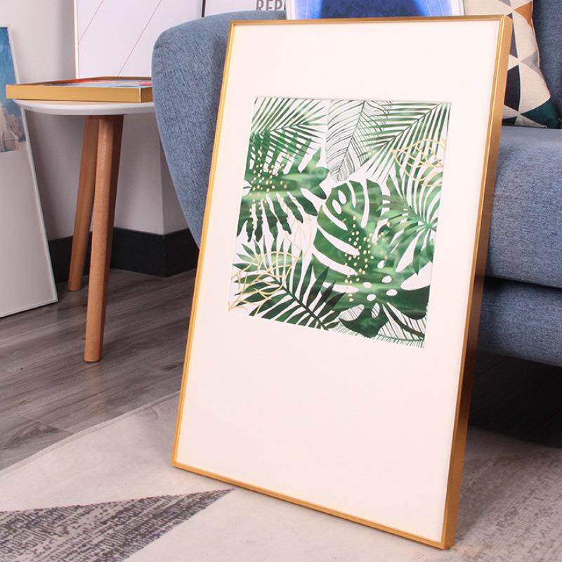 铝简合金相框约NFZucIXa细边挂墙装裱外框细框窄十字画任绣意尺寸