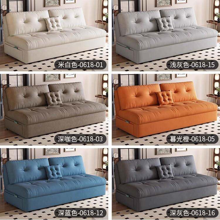 云沙发无扶手沙发客可以当厅床单人折EGJ叠沙发床两用小型伸朵户