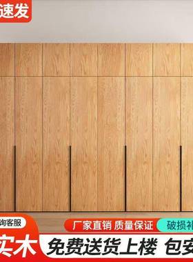 柜家用室实木简易32053实木结全实耐衣用原木柜卧子免安装出租房